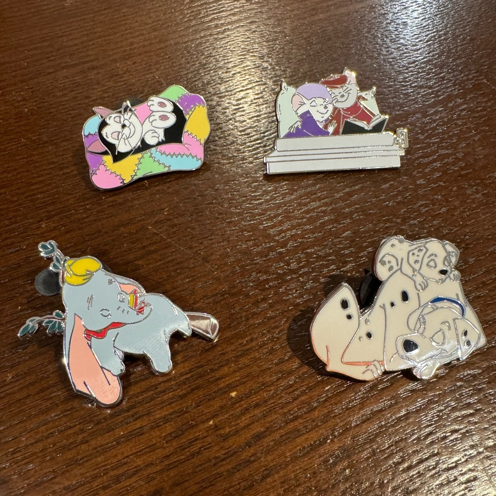 Set of 4 Disney Sweet Dreams Enamel Pins
